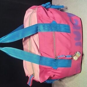 Y2k Vintage Juicy Couture XL Pink & Blue Tote Bag Purse